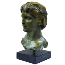 Load image into Gallery viewer, Dionysus Bacchus bronze bust - Dionysos God of Wine Ritual Madness and ecstasy
