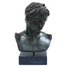 Load image into Gallery viewer, Ephebe of Marathon bust - Bronze color effect statue - Young boy
