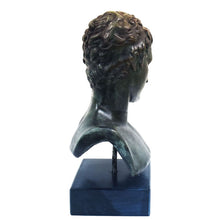 Load image into Gallery viewer, Ephebe of Marathon bust - Bronze color effect statue - Young boy
