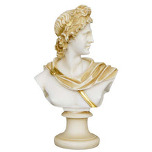 Load image into Gallery viewer, Apollo Small Aged Bust - God of Music Poetry Sun and Light Prophecy and Healing
