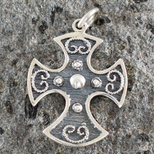 Load image into Gallery viewer, Byzantine Silver Cross - High Quality Item - Hand Made in Greece - 925
