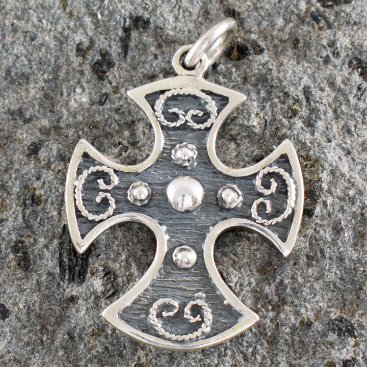 Byzantine Silver Cross - High Quality Item - Hand Made in Greece - 925