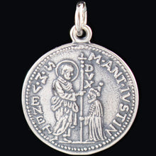 Load image into Gallery viewer, Venetian Doge Marcantonio Giustinian 1684-1688- St. Mark - Christ - Silver Pendant
