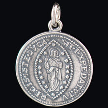 Load image into Gallery viewer, Venetian Doge Marcantonio Giustinian 1684-1688- St. Mark - Christ - Silver Pendant
