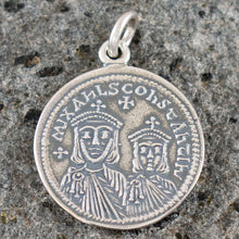 Load image into Gallery viewer, Byzantine Sterling Silver Pendant - Byzantio Emperor Theophilus - Konstantinato
