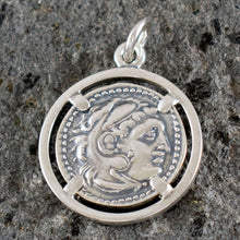 Load image into Gallery viewer, Alexander The Great Hercules Silver Pendant - Macedonia King
