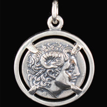 Load image into Gallery viewer, Alexander The Great Macedonian - King Lysimachos Silver Coin Pendant
