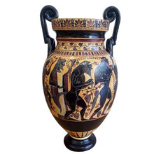 Load image into Gallery viewer, Dionysus Feast - Ancient Greek Amphora Vase - Museum Replica - God of Wine
