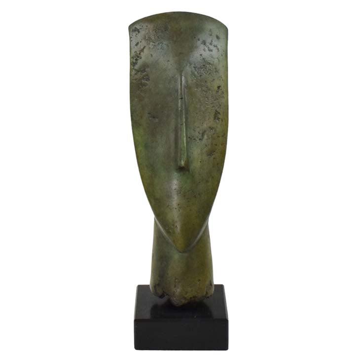 Cycladic Bronze Head statue - Abstract Art - Simplicity - Ancient Aegean Culture