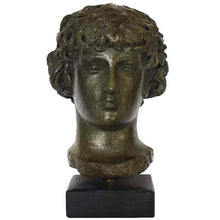 Load image into Gallery viewer, Antinous bronze bust - Antinoos - Ancient Greece Rome - Emperor Hadrian favorite
