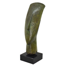 Load image into Gallery viewer, Cycladic Bronze Head statue - Abstract Art - Simplicity - Ancient Aegean Culture
