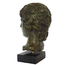 Load image into Gallery viewer, Antinous bronze bust - Antinoos - Ancient Greece Rome - Emperor Hadrian favorite
