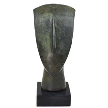 Load image into Gallery viewer, Cycladic Bronze Head - Abstract Art statue - Simplicity - Ancient Aegean Culture
