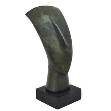 Load image into Gallery viewer, Cycladic Bronze Head - Abstract Art statue - Simplicity - Ancient Aegean Culture
