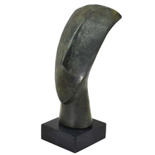 Load image into Gallery viewer, Cycladic Bronze Head - Abstract Art statue - Simplicity - Ancient Aegean Culture
