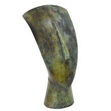 Load image into Gallery viewer, Cycladic Bronze Head Figurine - Ancient Greek Abstract Art statue Simplicity
