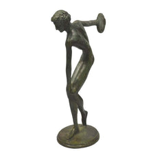 Load image into Gallery viewer, Discobolus flat sculpture - Ancient Olympic games bronze Discus thrower athlete
