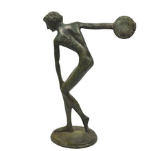 Load image into Gallery viewer, Discobolus flat sculpture - Ancient Olympic games bronze Discus thrower athlete
