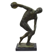 Load image into Gallery viewer, Discobolus of Myron bronze statue - Discus Thrower Athlete Ancient Olympic Games
