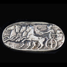 Load image into Gallery viewer, Charioteer Silver Brooch Pin Fresco Wall Theme
