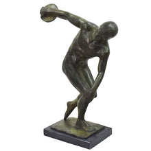 Load image into Gallery viewer, Discobolus of Myron bronze statue - Discus Thrower Athlete Ancient Olympic Games
