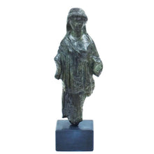 Load image into Gallery viewer, Ancient Greek women Kore small Bronze sculpture - Maiden Korai - Museum Replica
