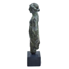 Load image into Gallery viewer, Ancient Greek women Kore small Bronze sculpture - Maiden Korai - Museum Replica
