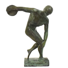 Load image into Gallery viewer, Discobolus of Myron pure bronze statue - Discus Thrower Athlete - Olympic Games
