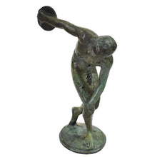 Load image into Gallery viewer, Discobolus of Myron small bronze statue - Discus Thrower Athlete - Olympic Games
