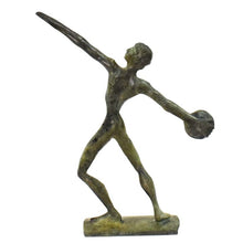 Load image into Gallery viewer, Discus Thrower Athlete Pure Bronze figurine statue - Olympic Games sport
