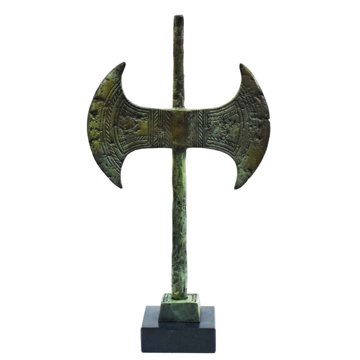 Double Headed Axe - Bronze Labrys - Museum Reproduction - Minoan Period