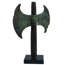 Load image into Gallery viewer, Double Headed Large Axe - Bronze Labrys - Museum Reproduction - Minoan Period
