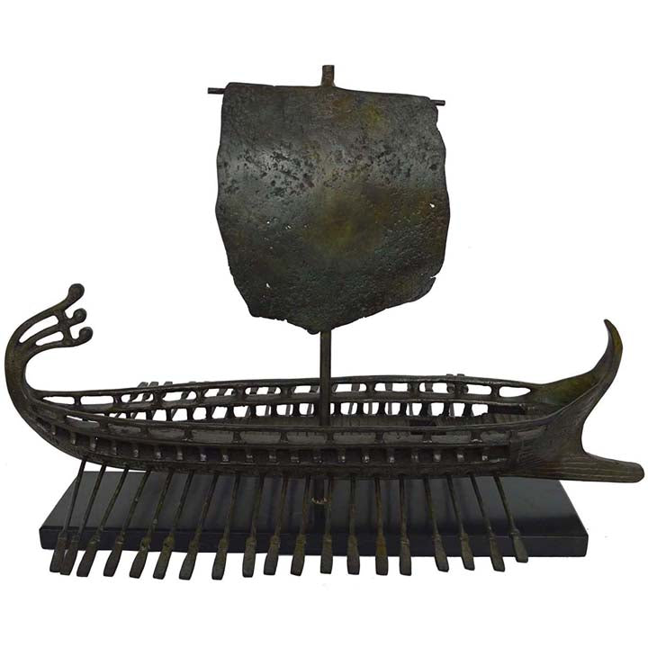 Ancient Bronze Ship Trireme - Bireme - Penteconter - Athenians Spartans vs Persian