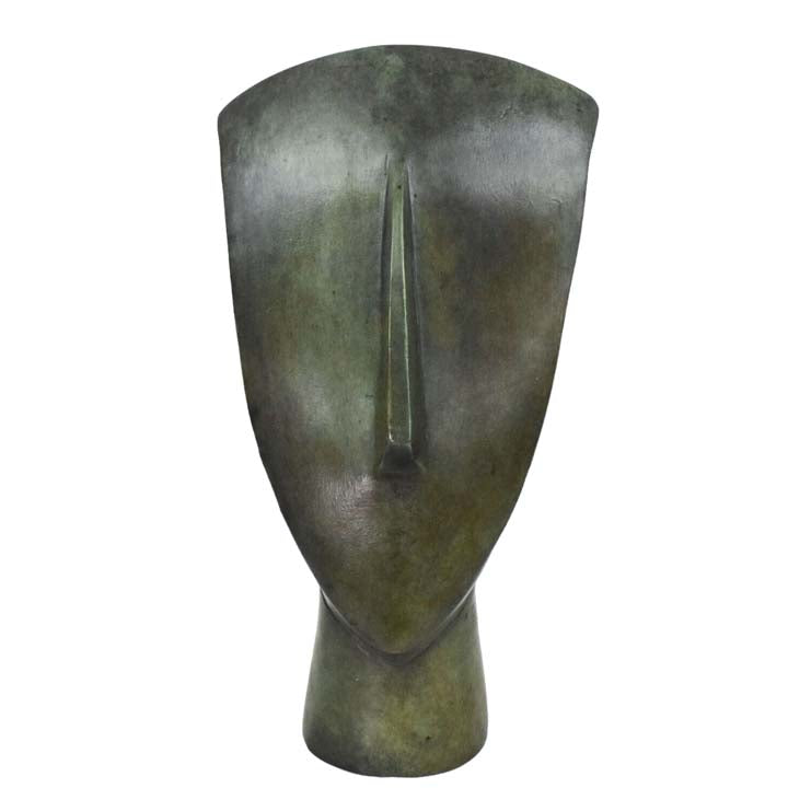 Cycladic Bronze Head statue sculpture - Ancient Art Abstract - Simplicity