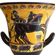 Load image into Gallery viewer, Achilles Hector Menelaos Paris -Trojan War Theme - Krater - Museum Replica
