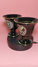 Load and play video in Gallery viewer, Pegasus and Helmet Design Pythagorean 2 cups high quality set Pythagoras black
