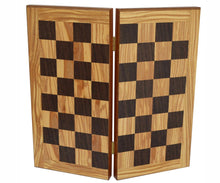 Load image into Gallery viewer, 15&quot; Olive Wood Backgammon Chess Set - Olive wood chips
