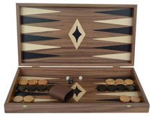 Load image into Gallery viewer, Traditional Walnut wood Backgammon - Chess Set - Olive chips
