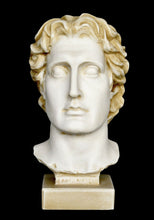 Load image into Gallery viewer, Alexander the Great Macedonian - Alabaster aged bust - King Of Vergina Phillip Son
