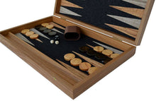 Load image into Gallery viewer, Natural Cork Backgammon Set - Handmade in Greece - Olive wood chips
