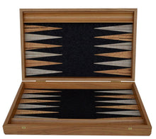 Load image into Gallery viewer, Natural Cork Backgammon Set - Handmade in Greece - Olive wood chips
