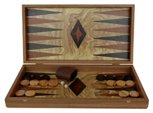 Load image into Gallery viewer, Traditional 19&quot; Olive wood Backgammon Set - Olive wood checkers
