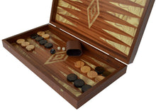 Load image into Gallery viewer, Traditional Handmade Mahogany - Olive wood Backgammon Set - Olive wood Chips
