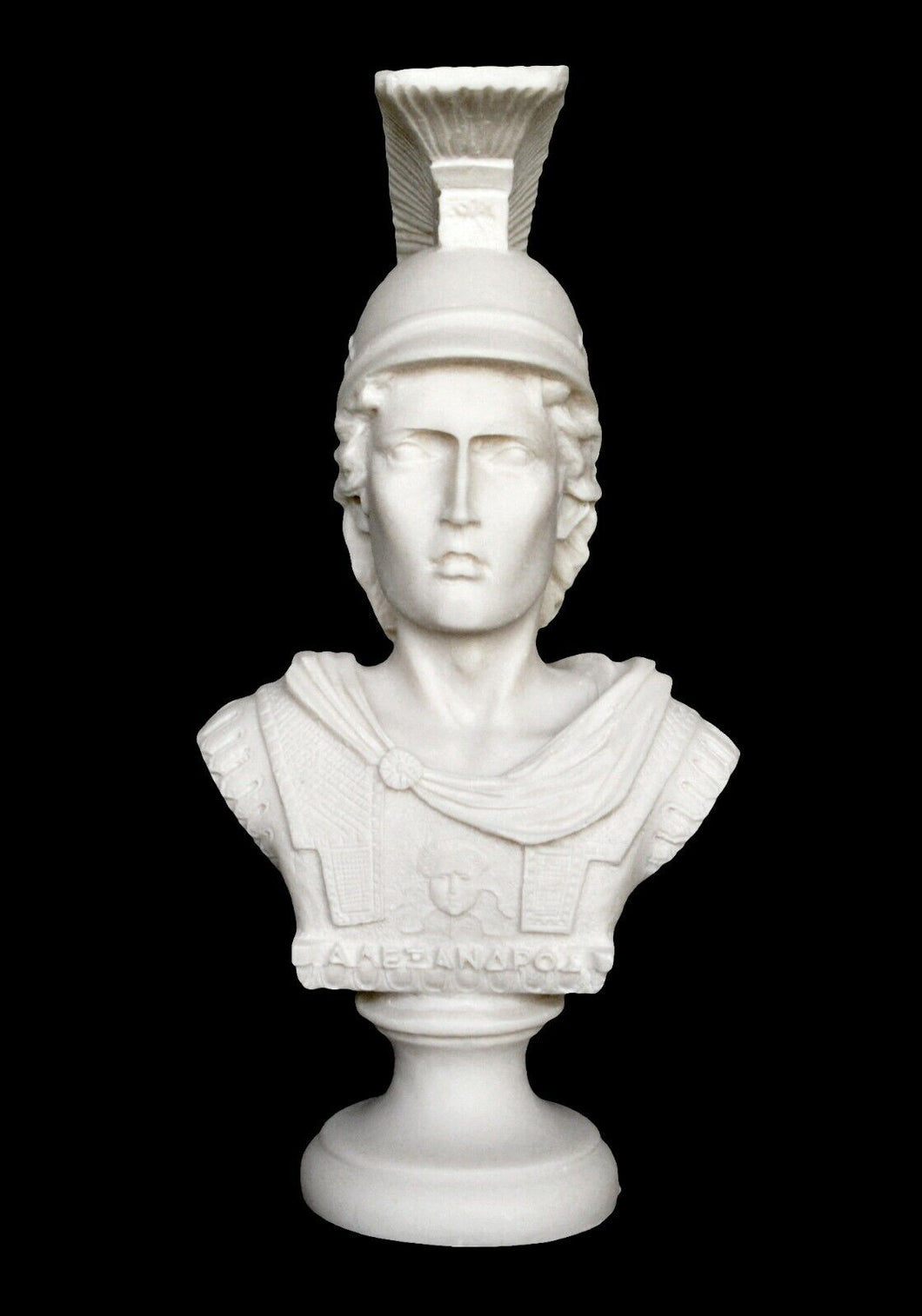 Alexander the Great Macedonian Alabaster bust - King Of Vergina - Phillip